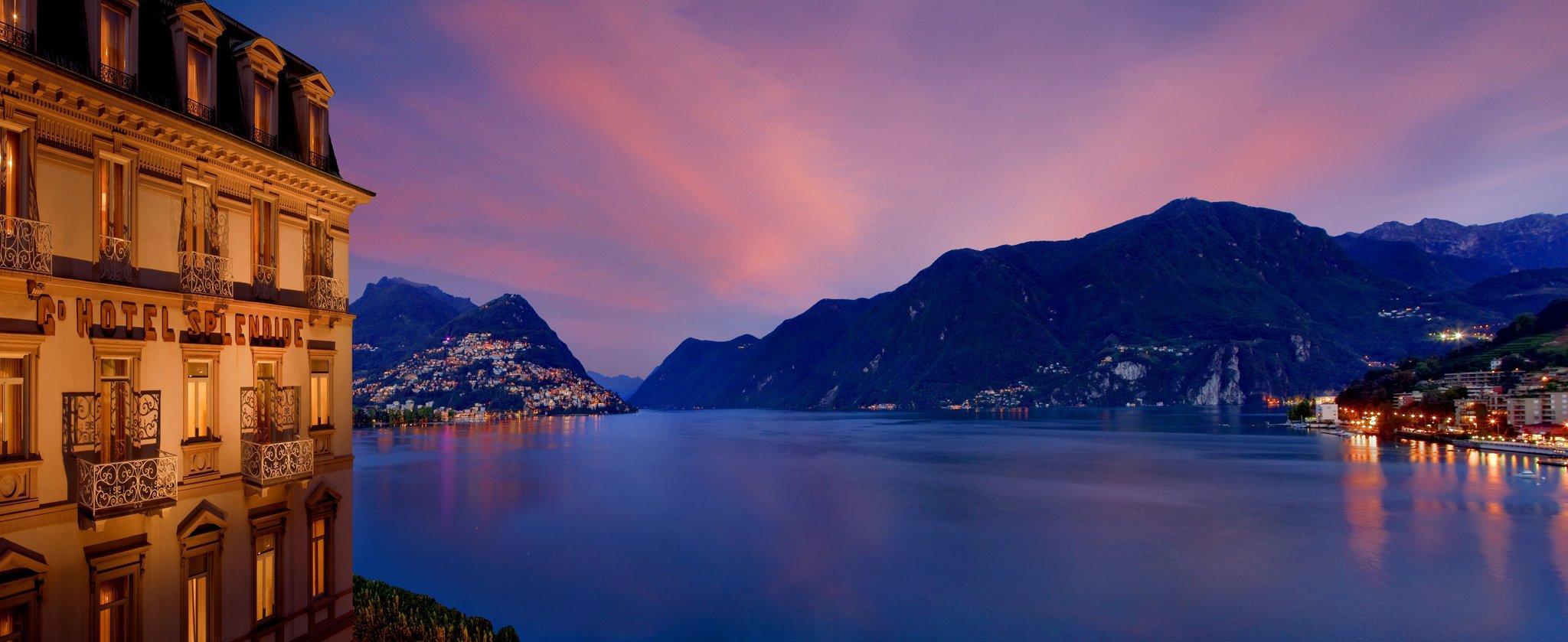 Hotel Splendide Royal Lugano Bagian luar foto Lake Lugano