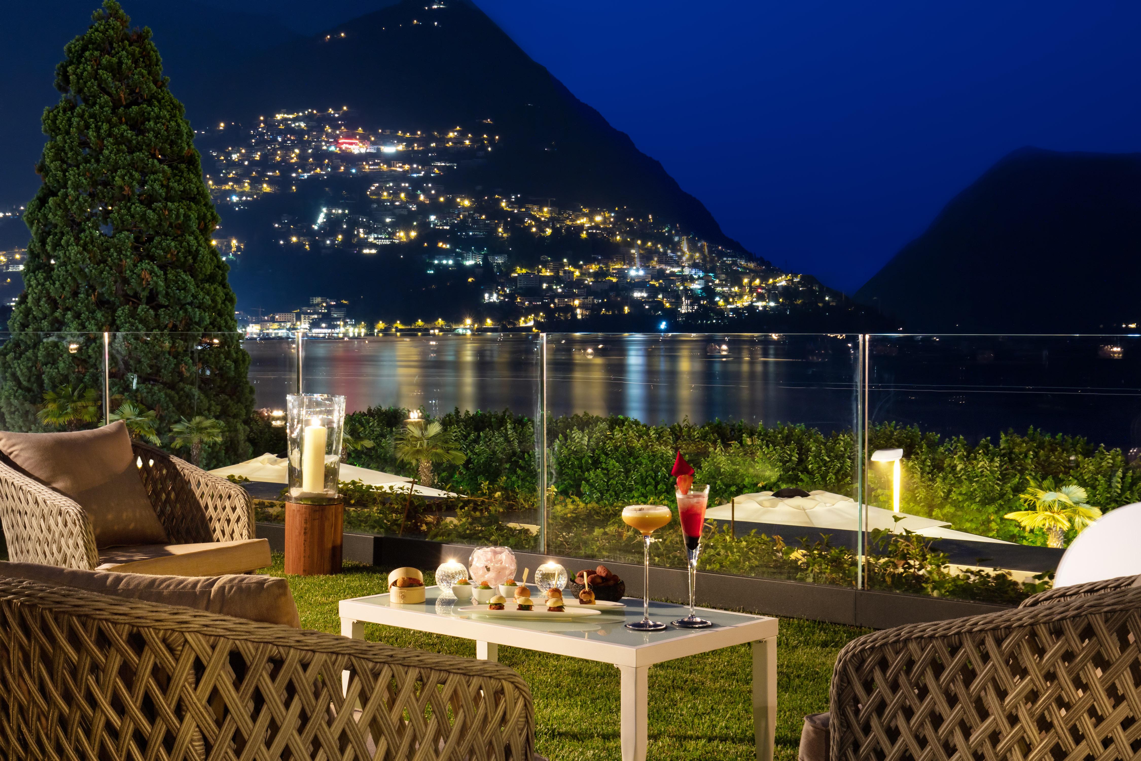 Hotel Splendide Royal Lugano Bagian luar foto The view from the hotel