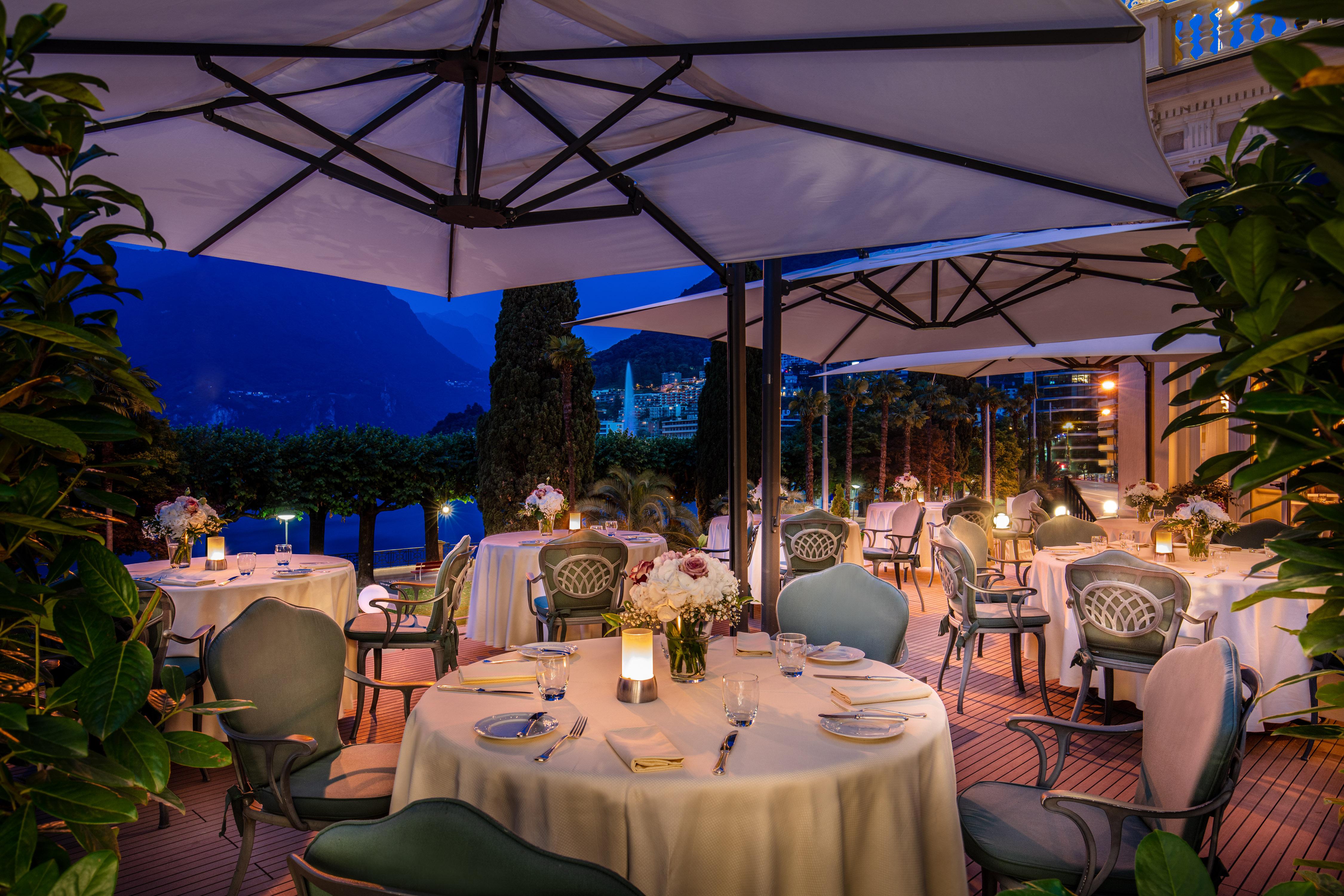 Hotel Splendide Royal Lugano Bagian luar foto The restaurant