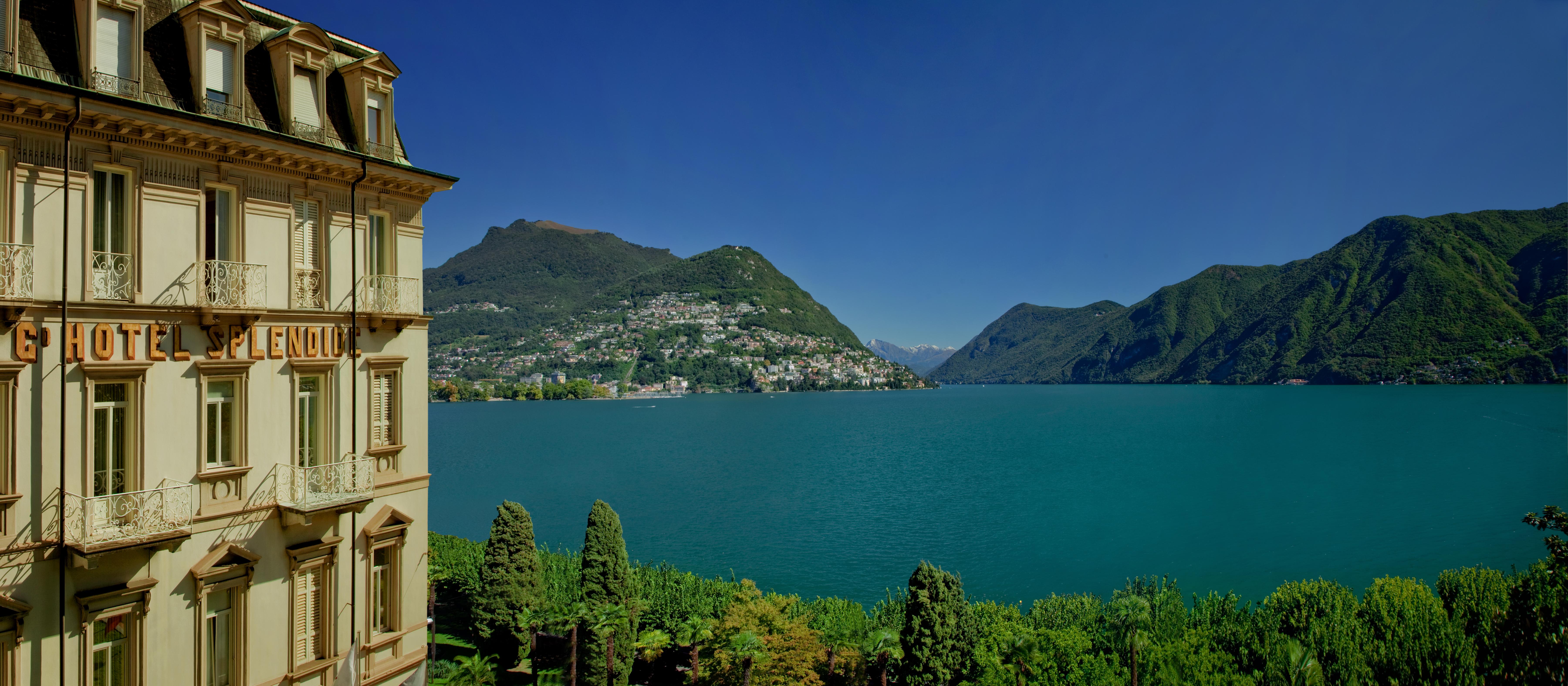Hotel Splendide Royal Lugano Bagian luar foto Lake Lugano