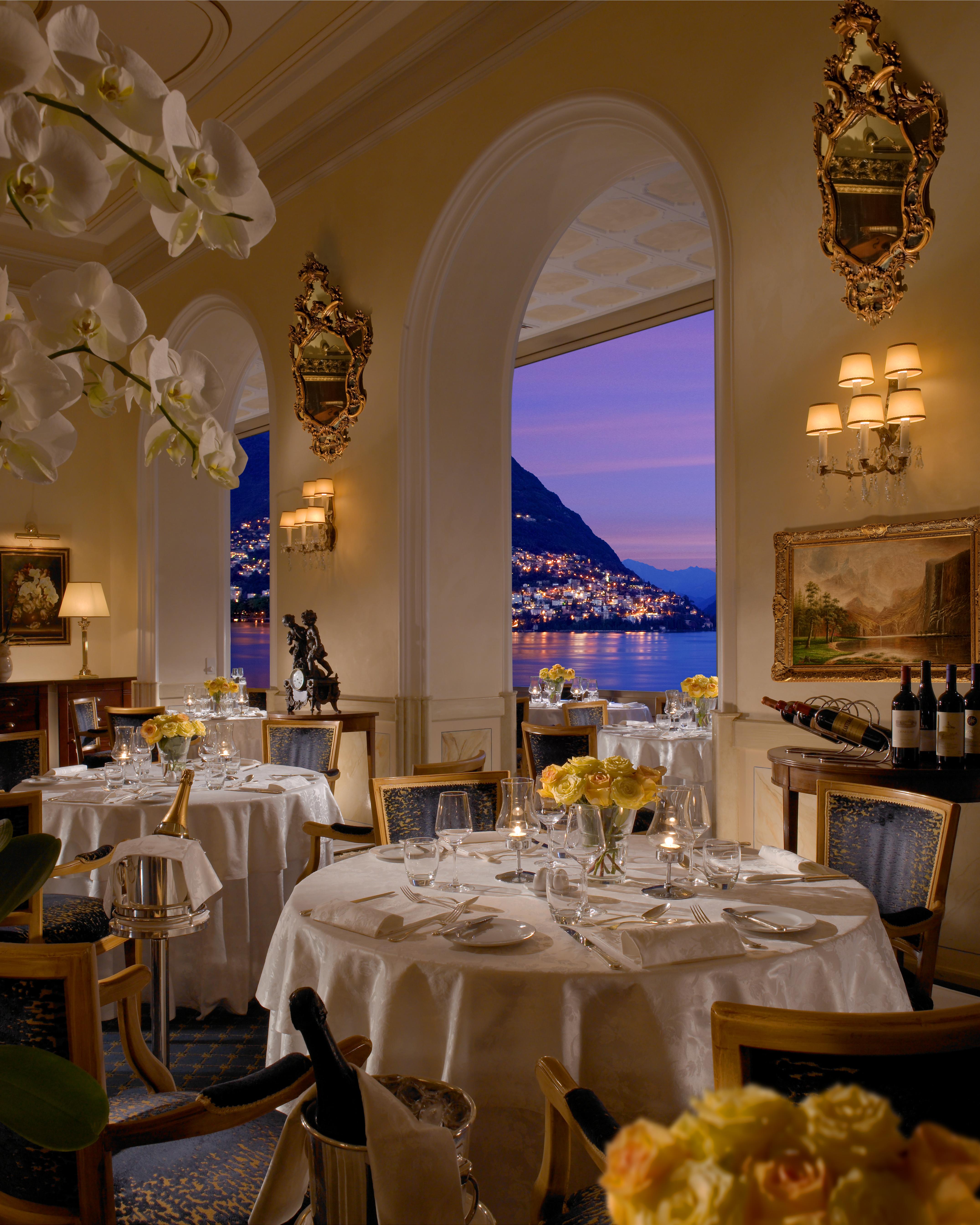 Hotel Splendide Royal Lugano Restoran foto The restaurant