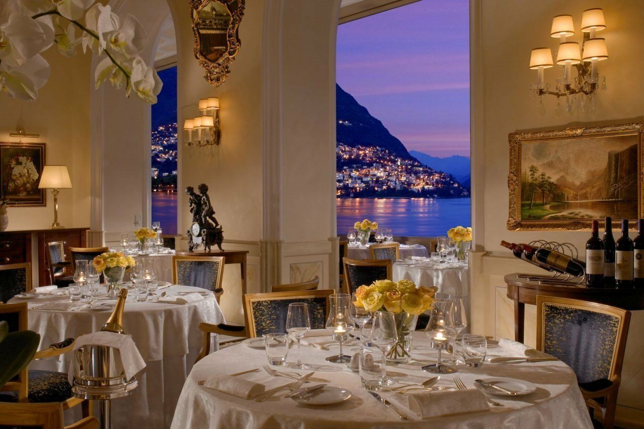 Hotel Splendide Royal Lugano Bagian luar foto The restaurant